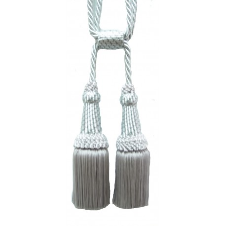 SREBRNY dekoracyjny chwost 